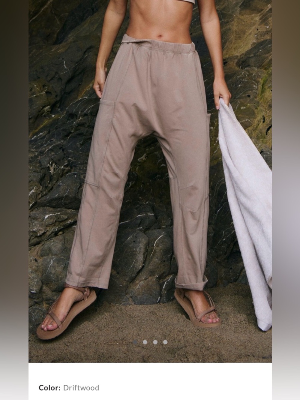 Free People FP Movement hot shot pants. XS. Driftwood.